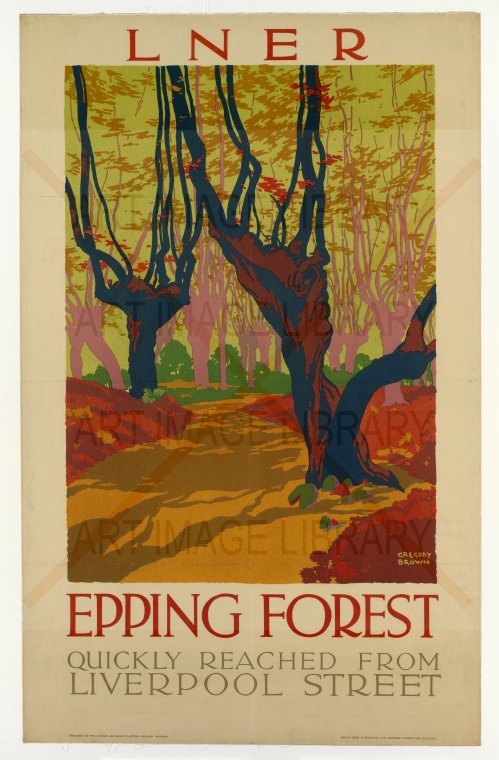 Image no. 4981: LNER Poster for Epping Forest (F. Gregory Brown), code=S, ord=0, date=1923